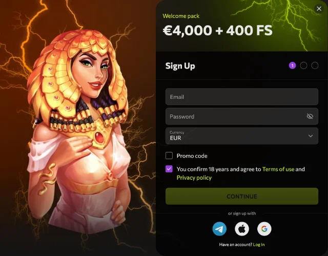 Instasino login